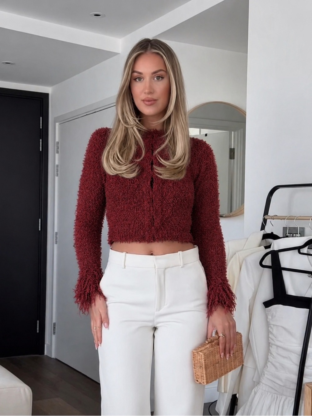 ZARA Fringed Knit Cardigan